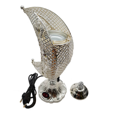 Electrical Bakhoor Burner & 50g Fragrance Paste - Silver